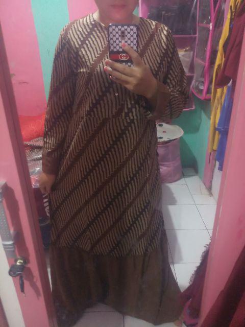 Gamis Batik Manggar,padi,sekar,cantik,kubis,kipas,daun,kupu,nadine,gendis,parang Gamis Rempel Miesya