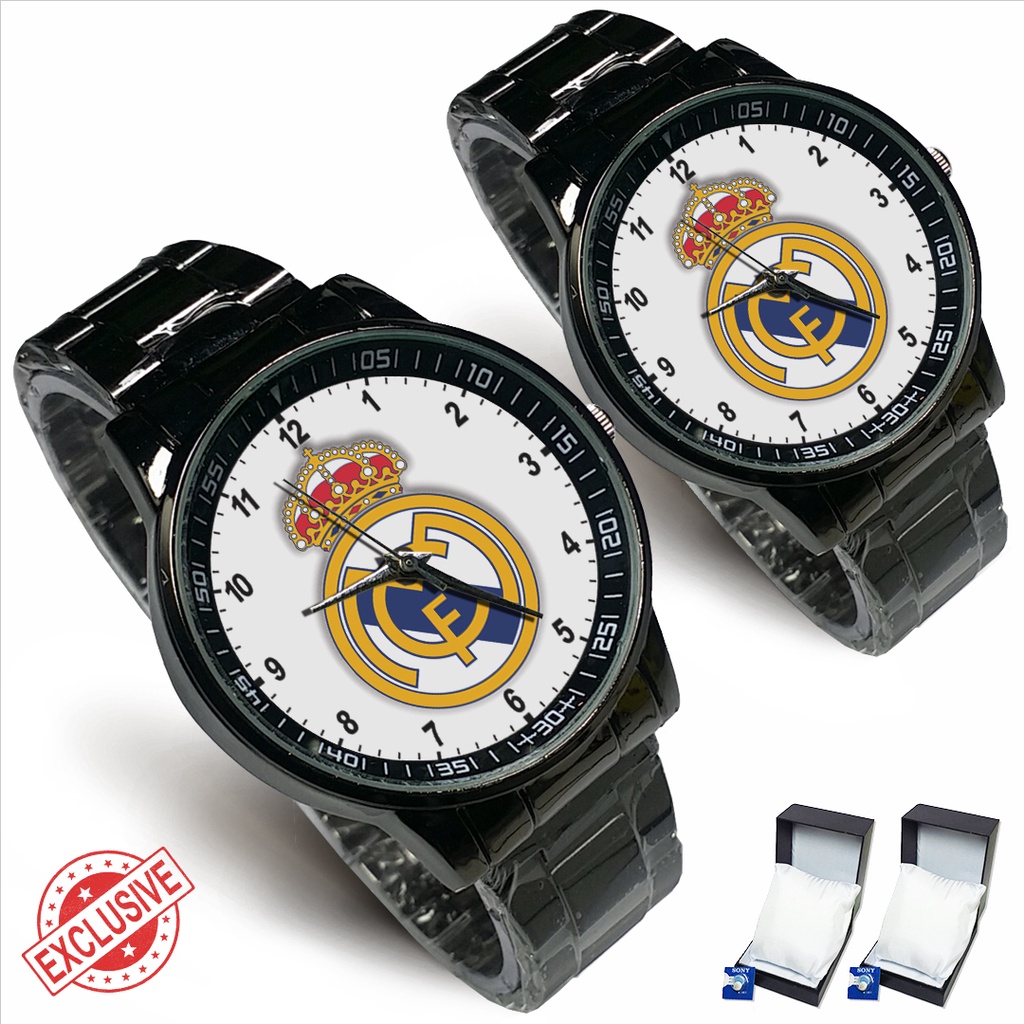 Jam Tangan Rantai Couple REAL MADRID FC - 1 (Special)