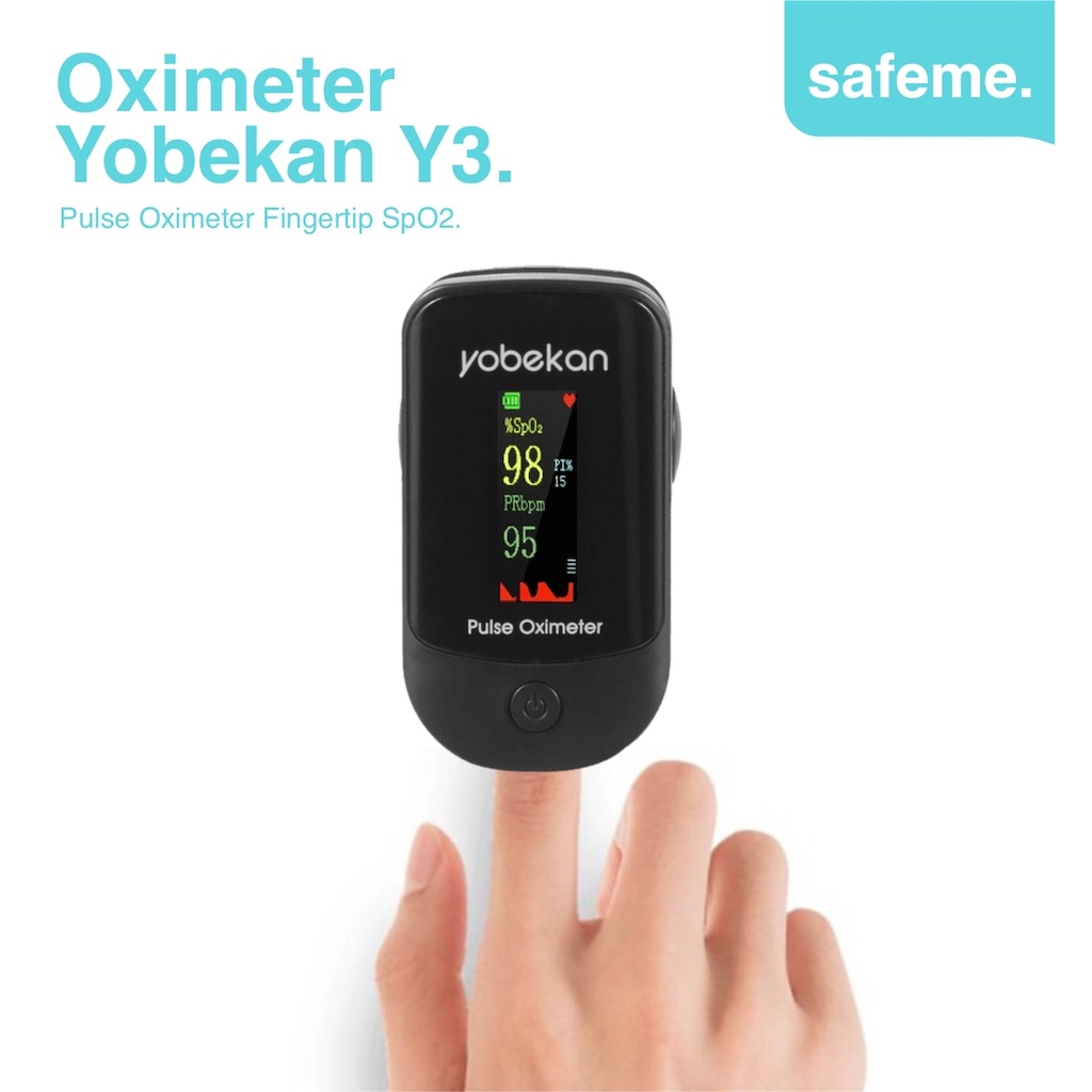 Pulse Oximeter Yobekan YBK303 Alat Pengukur Kadar Saturasi Oksigen SpO2