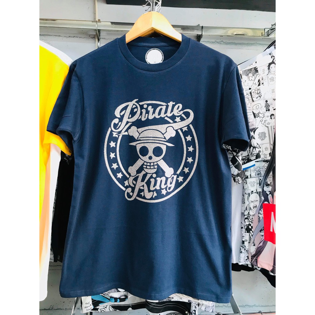 Kaos distro OnePiece Pirate King Silver Navy