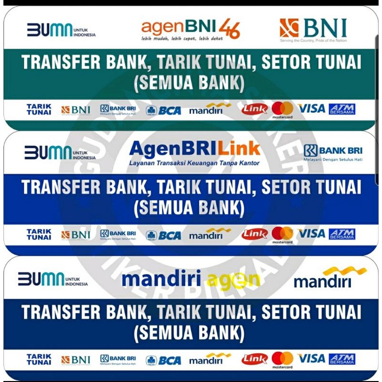 

STIKER VINYL AGEN SEMUA BANK BESAR ( DIJUAL SATUAN )