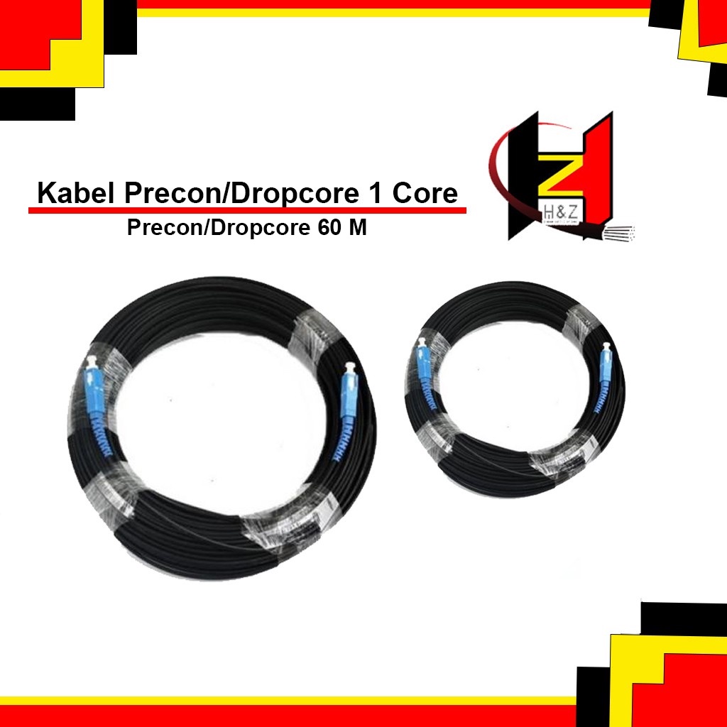 Kabel Precon 60 Meter SC UPC / Kabel Fiber Optik 1 Core 60M Siap Pakai Merk ULC Ilsintec