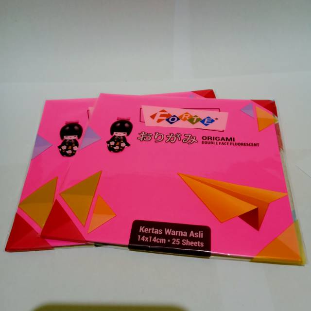 

Adawaat SATU PACK ( 25 LEMBAR ) KERTAS LIPAT ORIGAMI DUA WARNA FORTE 14X14