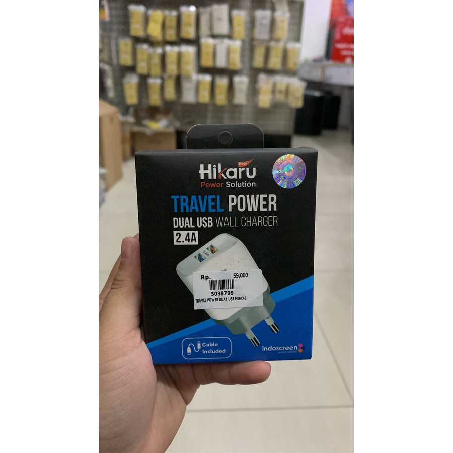 HIKARU TRAVEL POWER DUAL USB HKHC4S-ORIGINAL