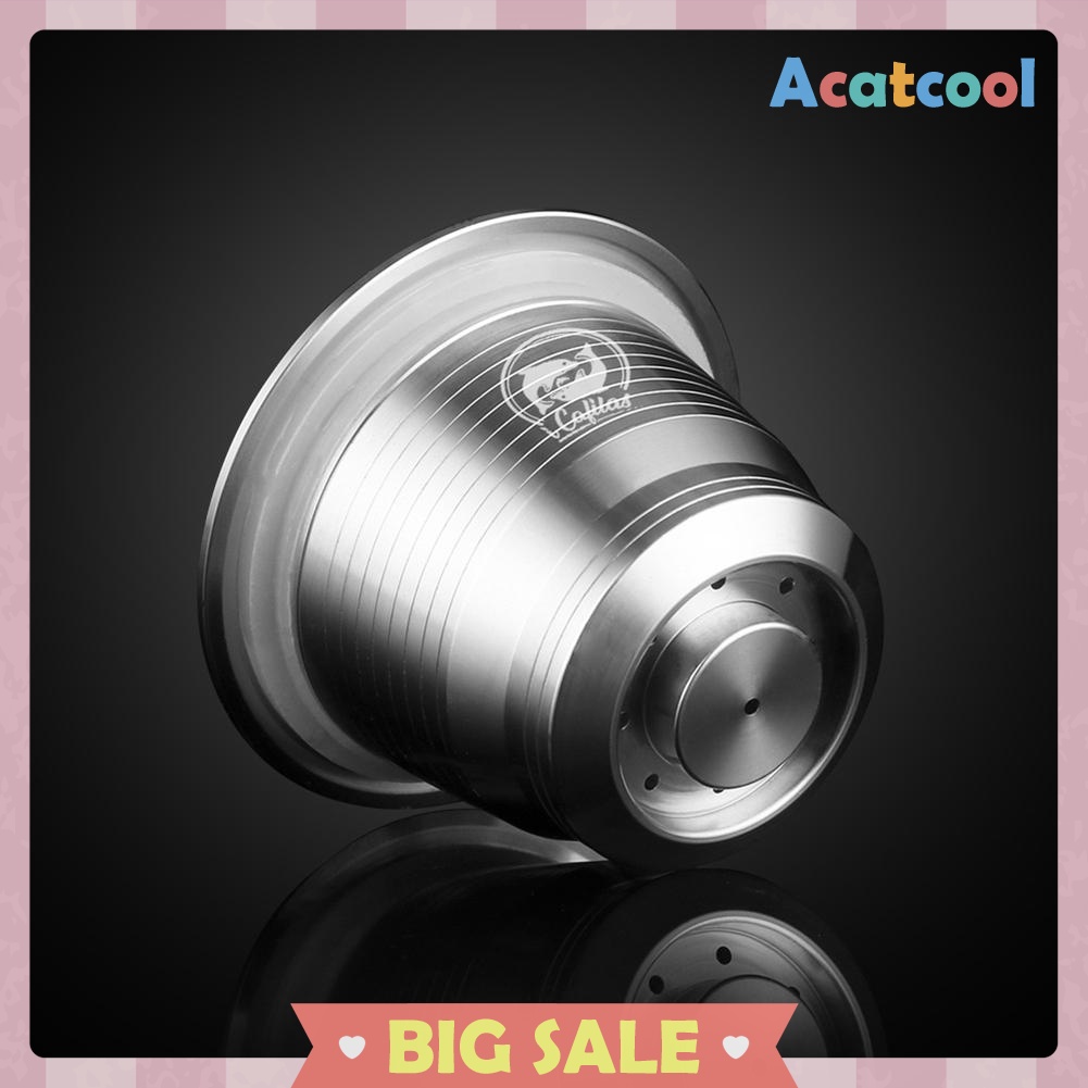 ICafilas Stainless Steel Refillable Reusable Coffee Capsule Strainer Filter