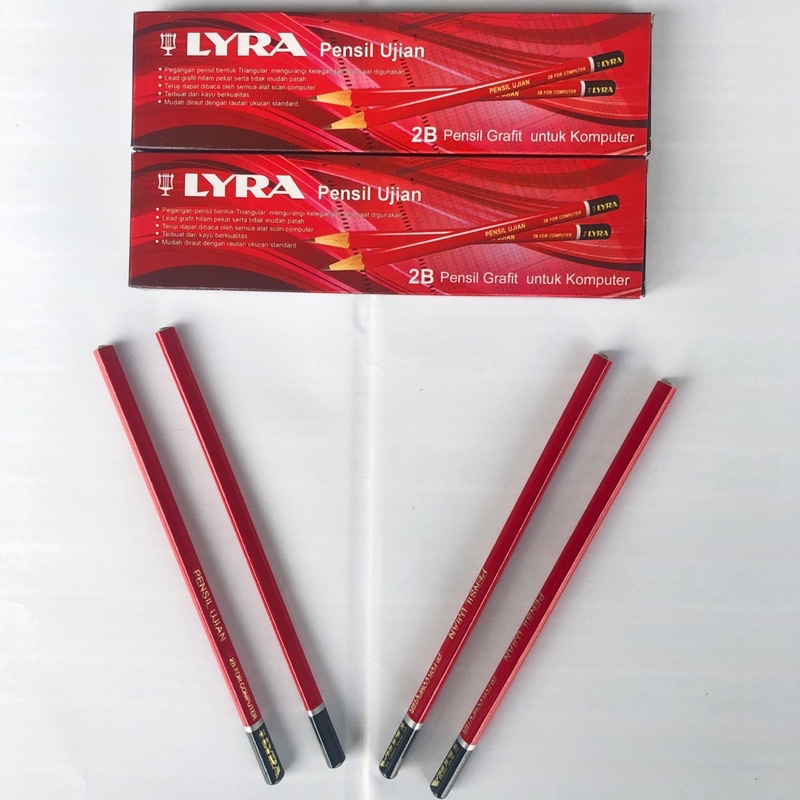 (1 Pcs) Pensil Ujian 2B Lyra (GROSIR 3000)