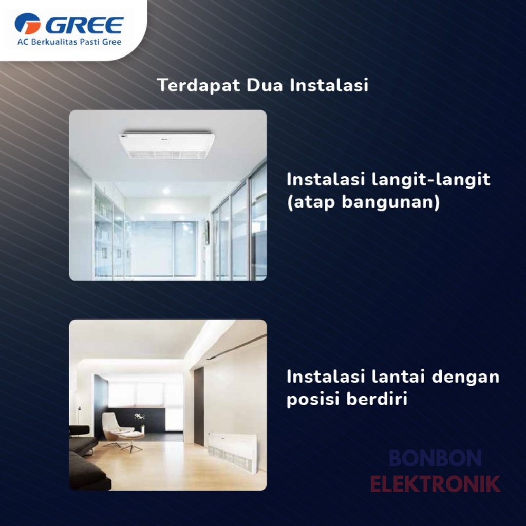 GREE AC Floor Ceiling 4.5PK GU125ZD/A-K / 4.5 PK U-Match Series