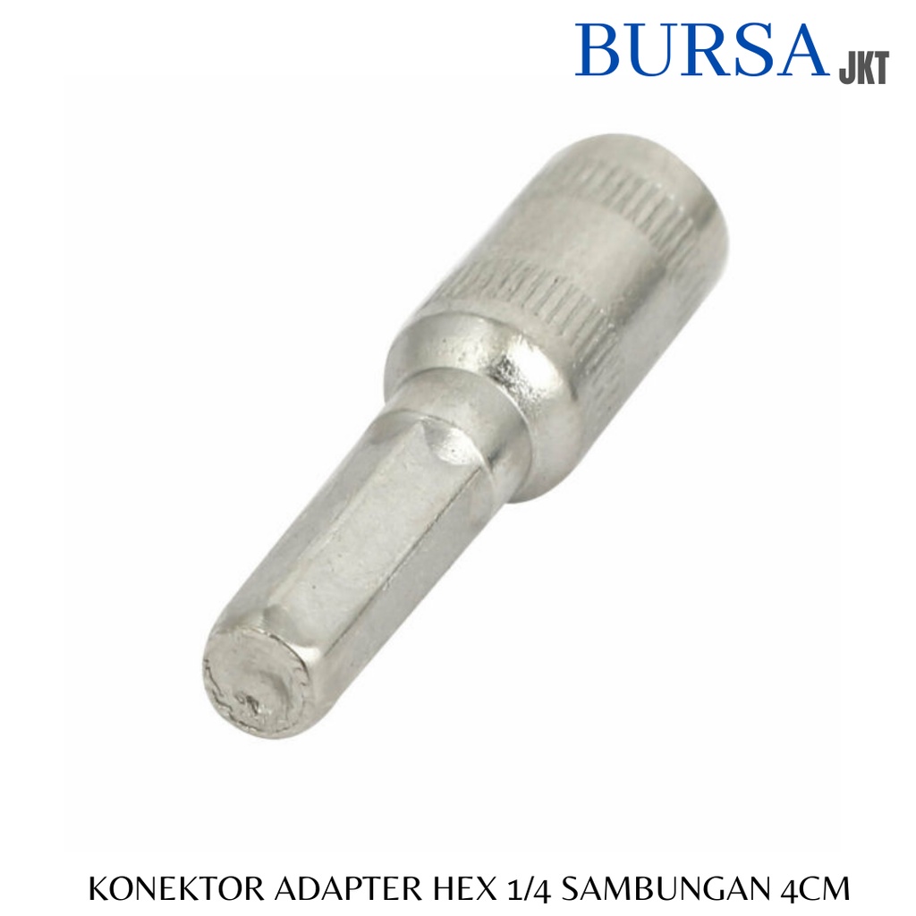 KUNCI HEX KONEKTOR SAMBUNGAN ADAPTER SOCK BOR 4 CM