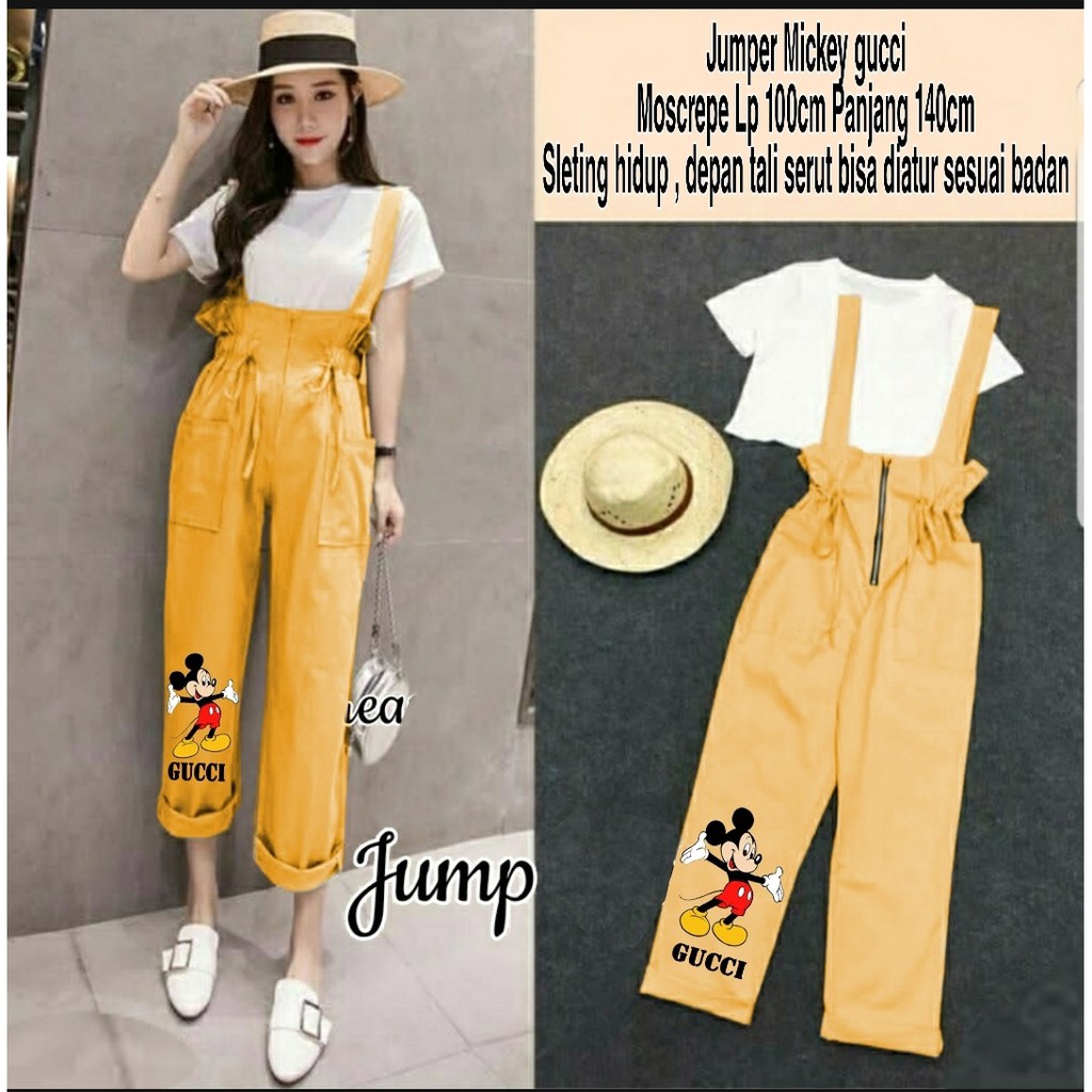 [HNFK] Jumper Wanita / Overall Printing / Jumper / Jumper Wanita Korea / Playsuit