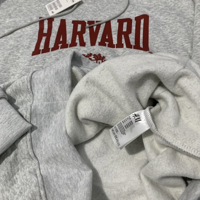 Hoodie Harvard Grey Crewneck Harvard FULLTAG Sweater Wanita Pria