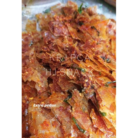 

KERIPIK KACA/KRIPCA PEDAS DAUN JERUK/KRIPCA CIKRUH HISNACK 1 kg