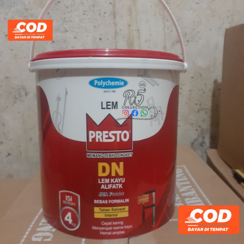 

LEM KAYU PUTIH ALIFATIK PRESTO DN 4KG