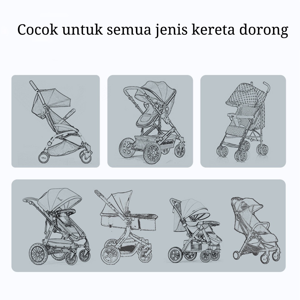 Mamibayi Sarung stroller cover bayi kelambu anti nyamuk