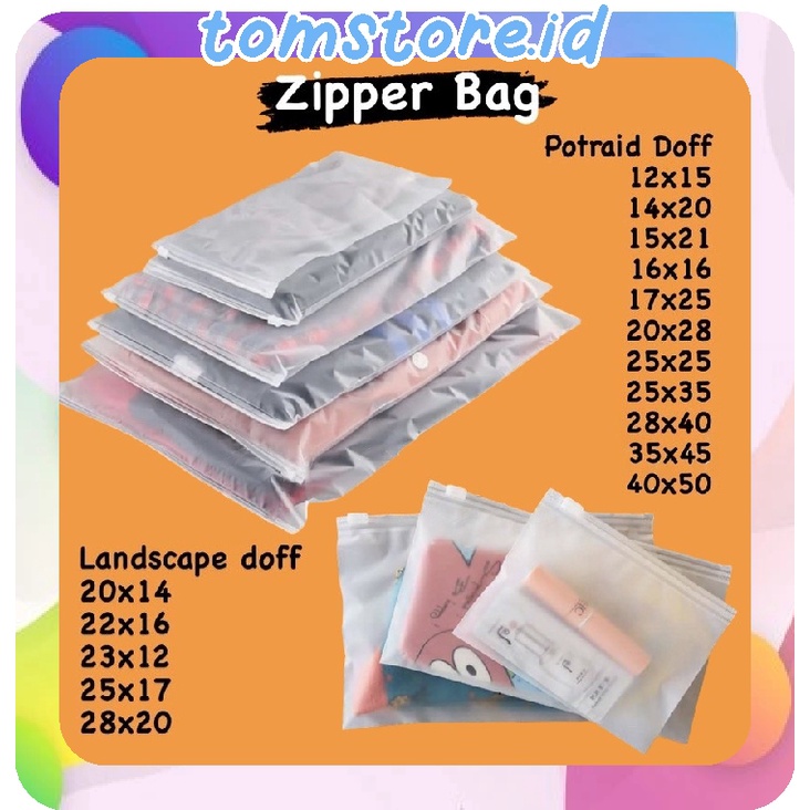 Jual TOMSTORE.ID Zipper lock / zipperlock bag / zipper travel pouch / travel pouch serbaguna