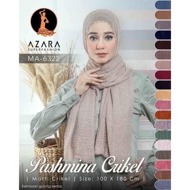 PASMINA CRINKLE LAVANYA AZARA JUMBO XL/STANDART