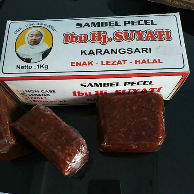 

SAMBEL PECEL IBU HJ. SUYATI KEMASAN 1 Kg KHAS BLITAR DAN HALAL ‼️BUATAN TANGAN WONG NDESO KHAS BLITAR