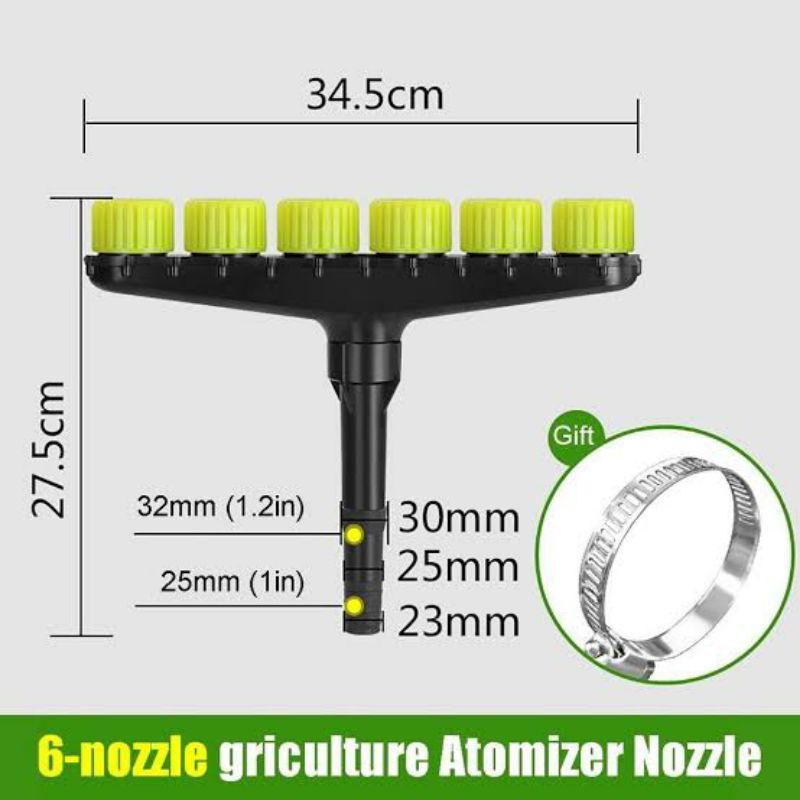 Nozzles Atomization Drip Water Sprayer Irrigation Sprinkler Kit for Agriculture Lawn Garden Patio Greenhouse