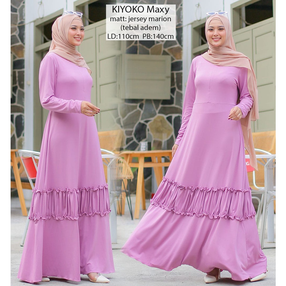 Kiyoko maxy / maxi dress / gamis cantik / murah lebay