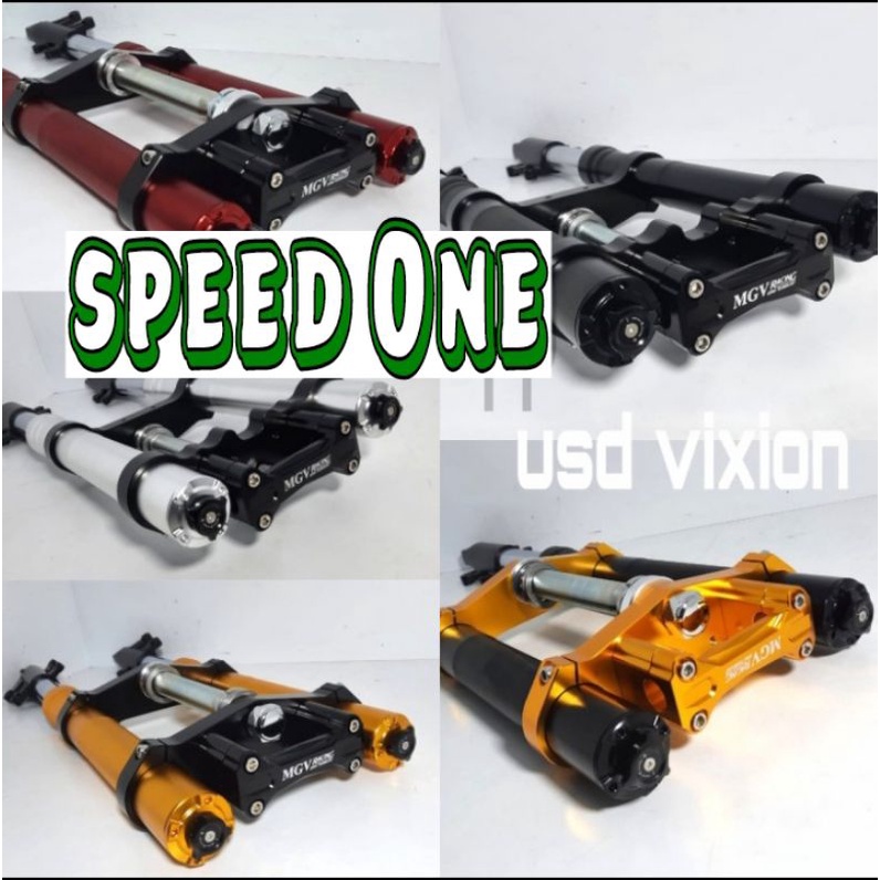 upside down shock depan usd vixion full cnc mgv racing original