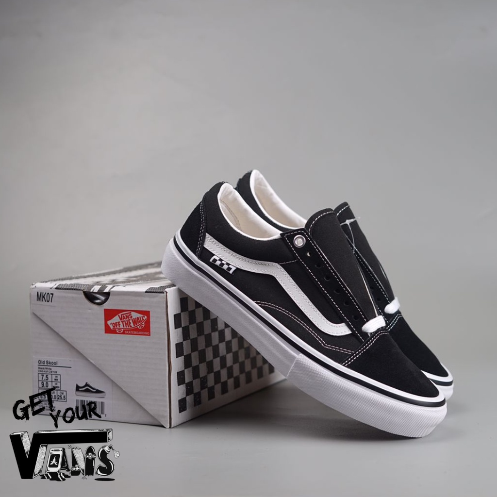 Vans Old Skool Pro Skate Black White Original 100% Bnib