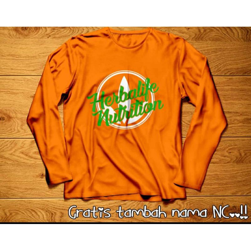 KAOS LENGAN PANJANG DESAIN *HERBALOVERS UNISEX