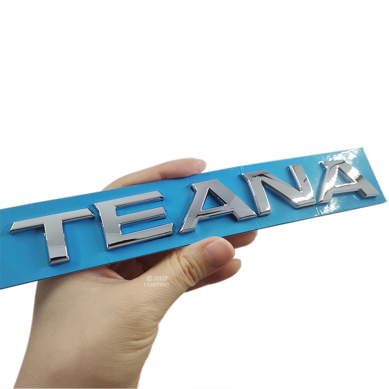 1pc Stiker Emblem Logo TEANA Bahan ABS Krom Untuk Mobil NISSAN