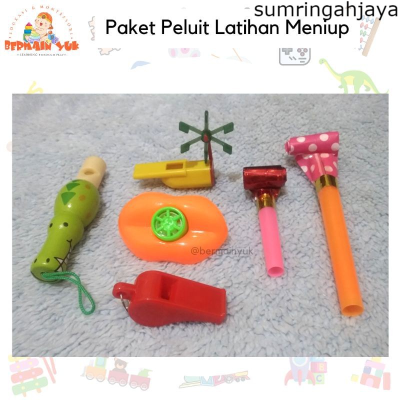 Jual MAIN9 Bermainyuk - Paket Peluit Latihan Meniup Stimulasi Oral Alat ...