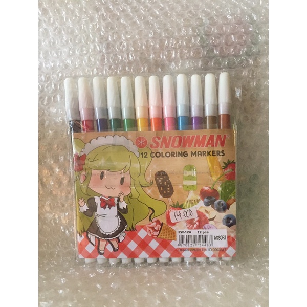 

SPIDOL SNOWMAN 12 WARNA