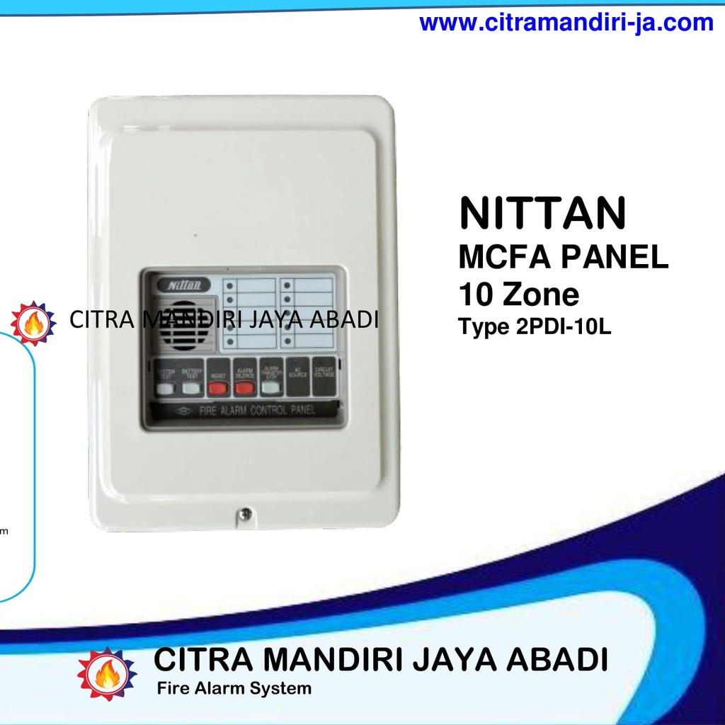MCFA PANEL ALARM NITTAN 10 ZONE