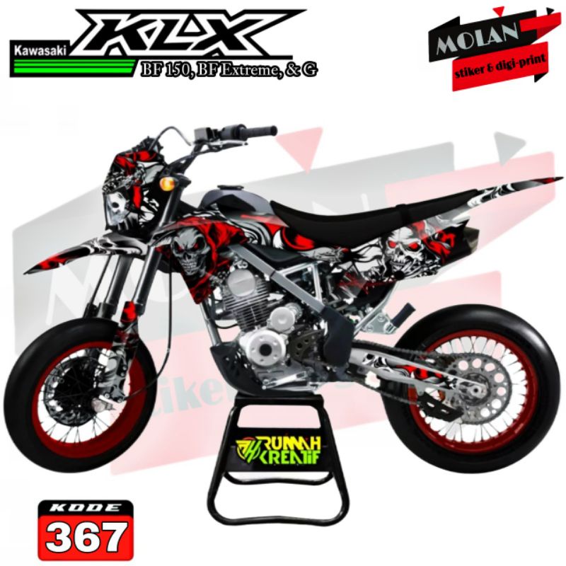 Decal Sticker Striping Variasi Fullbody KLX BF 150 - KLX BF Extreme - KLX BF SE & Decal KLX G 150 - 