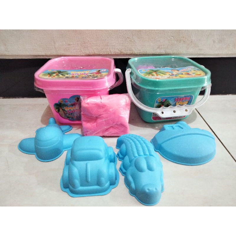 PASIR PASIRAN + CETAKAN PASIR / MAINAN PASIR AJAIB