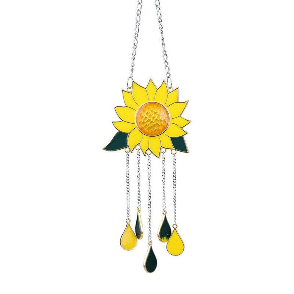 Populer Sunflower SunCatcher High Quality Dekorasi Rumah Indoor Outdoor Gantung SunCatcher