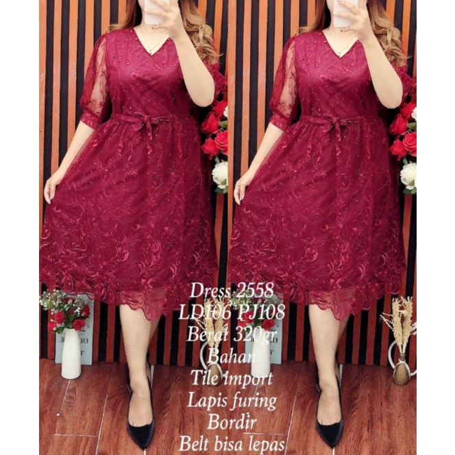 Baju kondangan brukat wanita