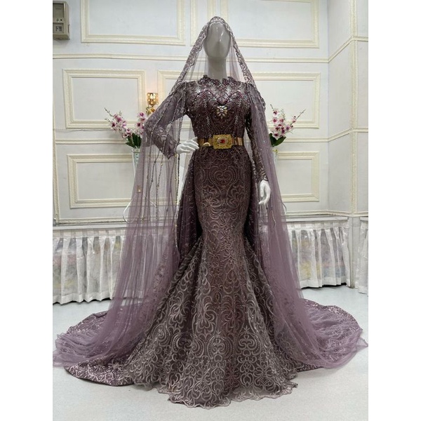 GAUN PENGANTIN DUYUNG FULL PAYET /WEDDING DRESS