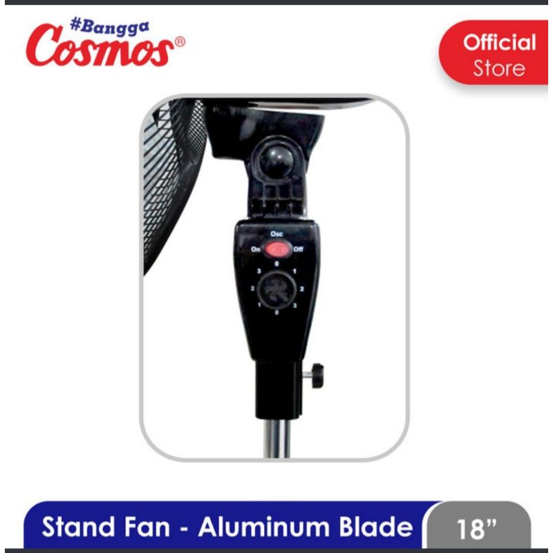 COSMOS kipas Angin Stand Fan Besi Industri 18&quot; / Kipas Angin Berdiri Besi 18 Inch 18 TIF -  Garansi Resmi 1 Tahun