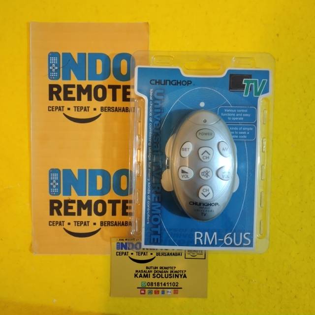 REMOTE TV MULTI CHUNGHOP RM-6US ORIGINAL