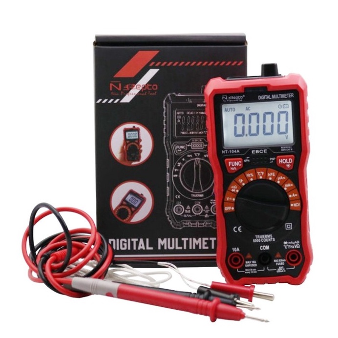 ORIGINAL NEPTO NT104A Multimeter Digital NCV MultiTester Auto True RMS