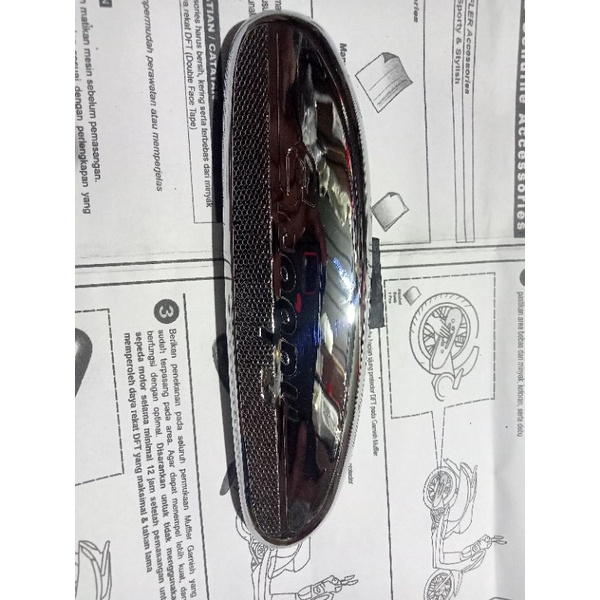 Garnish cover tameng knalpot Honda Scoopy F1 K16 (2013-2016) Croom