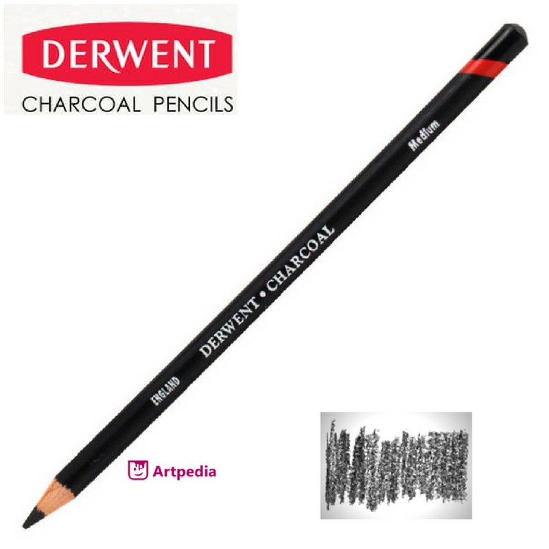 MURAH DERWENT CHARCOAL PENCIL  MEDIUM PENSIL  ARANG 