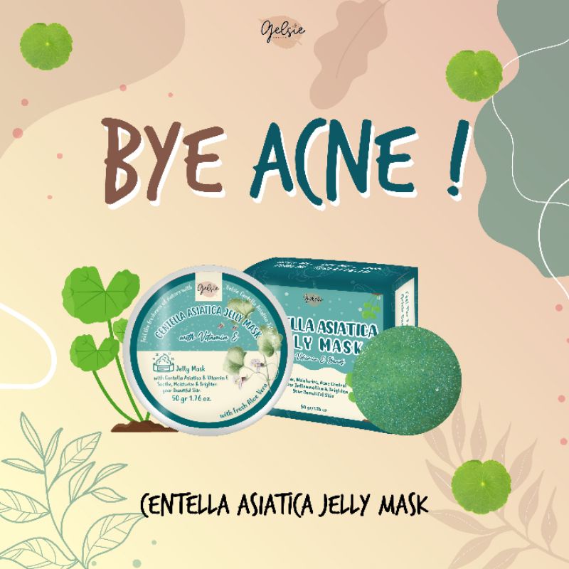 FREE SPATULA - Jelly Mask by Gelsie BPOM Masker Jelly WITH VITAMIN E 50 gr WASH OFF / SLEEPING MASK