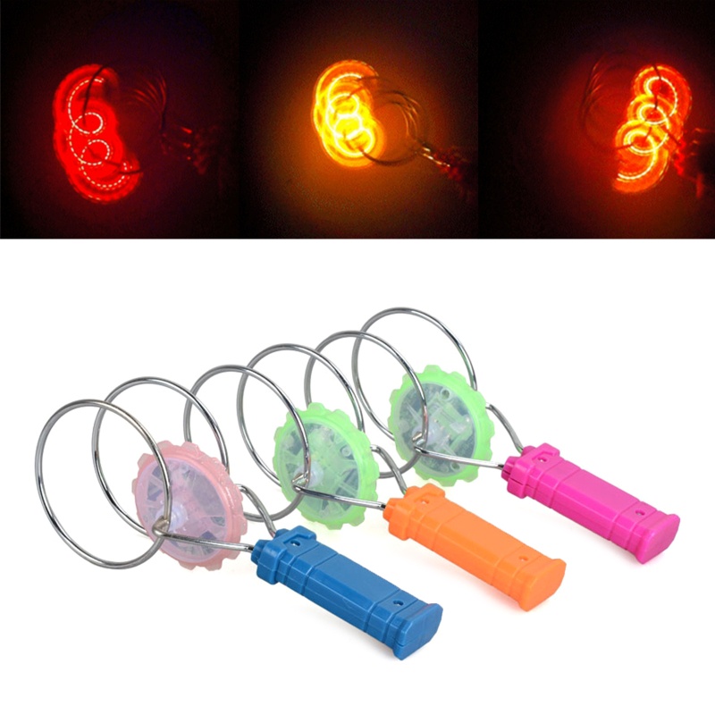 Mary Kids Lampu Led Gyro Roda Tangan Spinner Magic Spinning Mainan Anak Hadiah