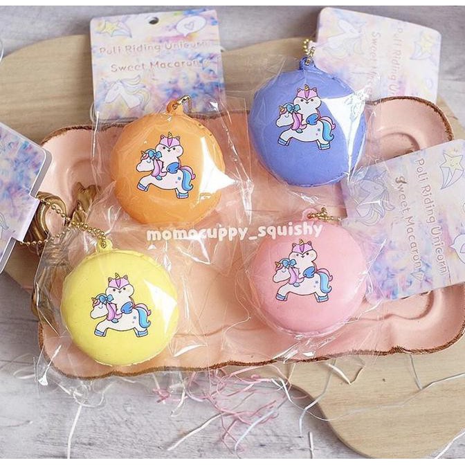 Jual Murah  PROMO SQUISHY LICENSED poli riding unicorn macaron by popular boxes