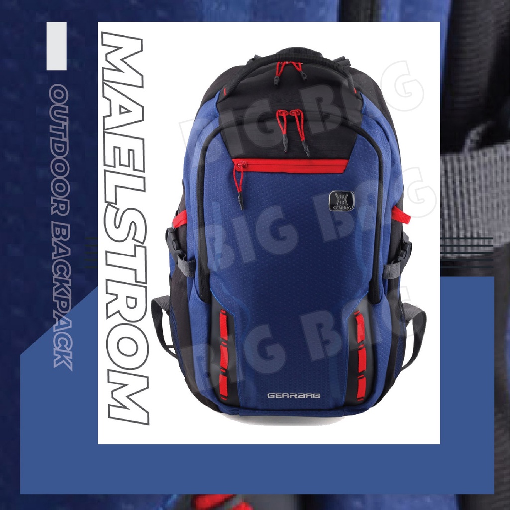 PTS - Tas Ransel Outdoor Pria Gear Bag 13114 - MAELSTROM Laptop Backpack + FREE Raincover Promo Diskon