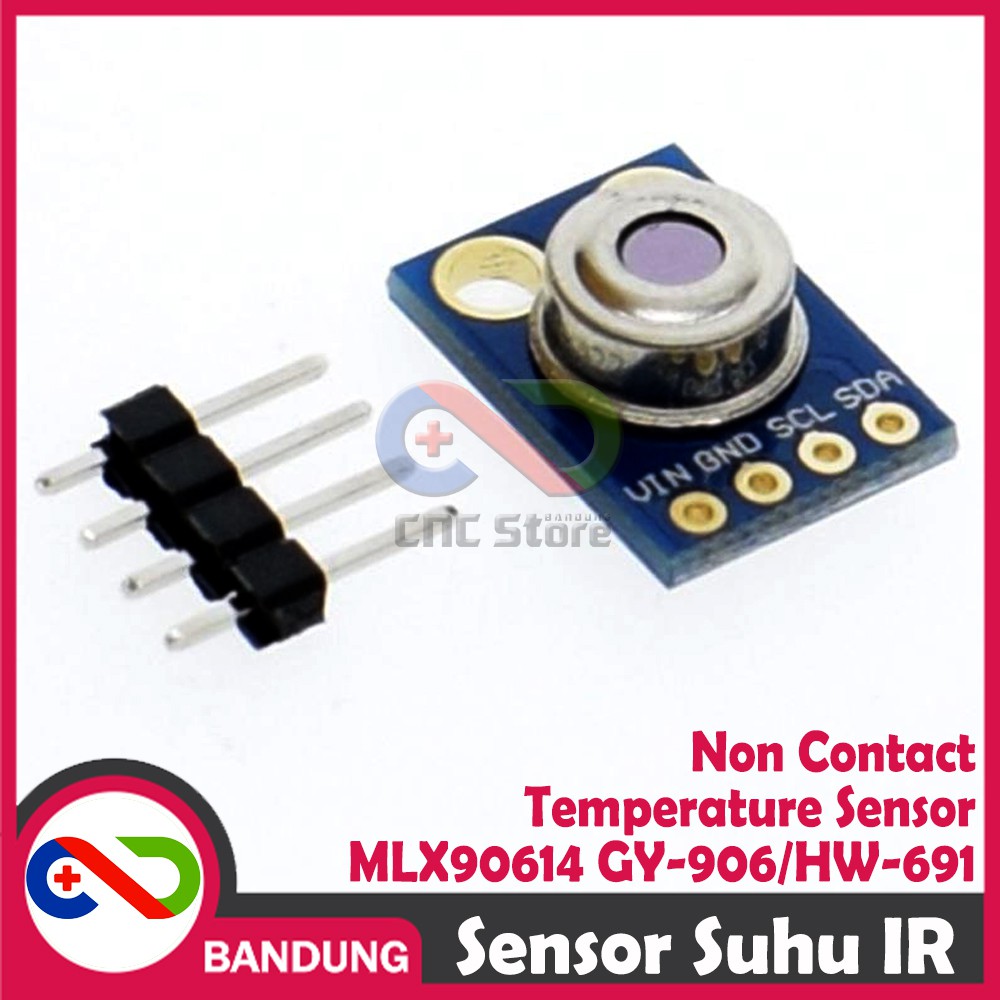 SENSOR SUHU IR NON CONTACT MLX90614 GY-906 HW-691 CONTACTLESS TEMPERATURE SENSOR MODULE