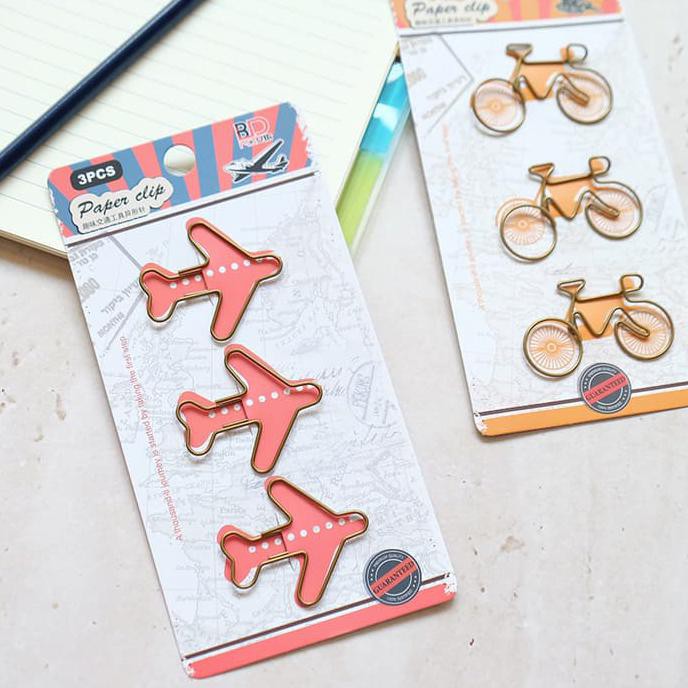 

BEST SELLER Travelling Paper Clip Set / Pembatas Buku / Klip Kertas TERJAMIN