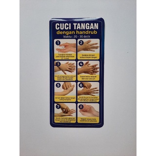 

Stiker Petunjuk Cuci Tangan