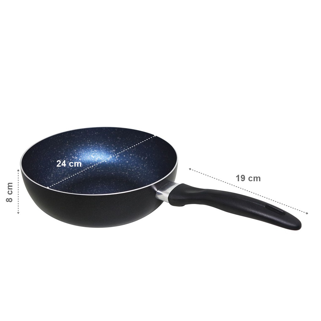 Wajan Penggorengan Deep Wok MAXIM Galaxy 24 cm