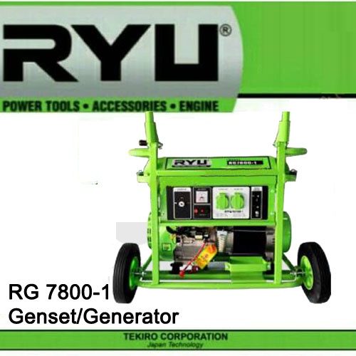 RYU Mesin Genset RG 7800 - 1 / Gasoline Generator Set 5500 WATT