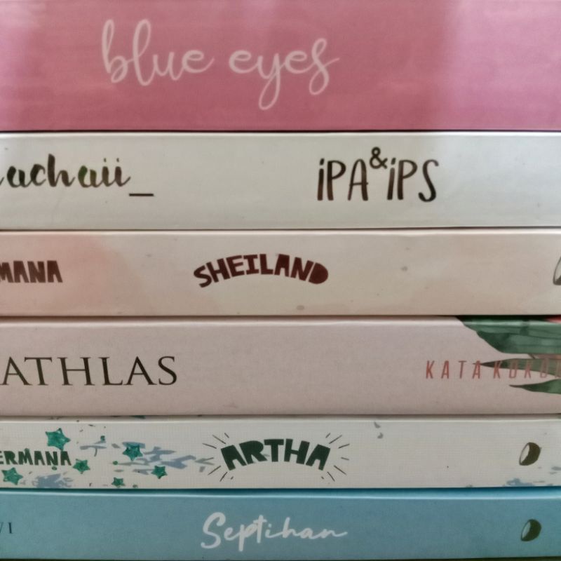 PRELOVED NOVEL BLUE EYES IPA & IPS SHEILAND ATHLAS ARTHA SEPTIHAN