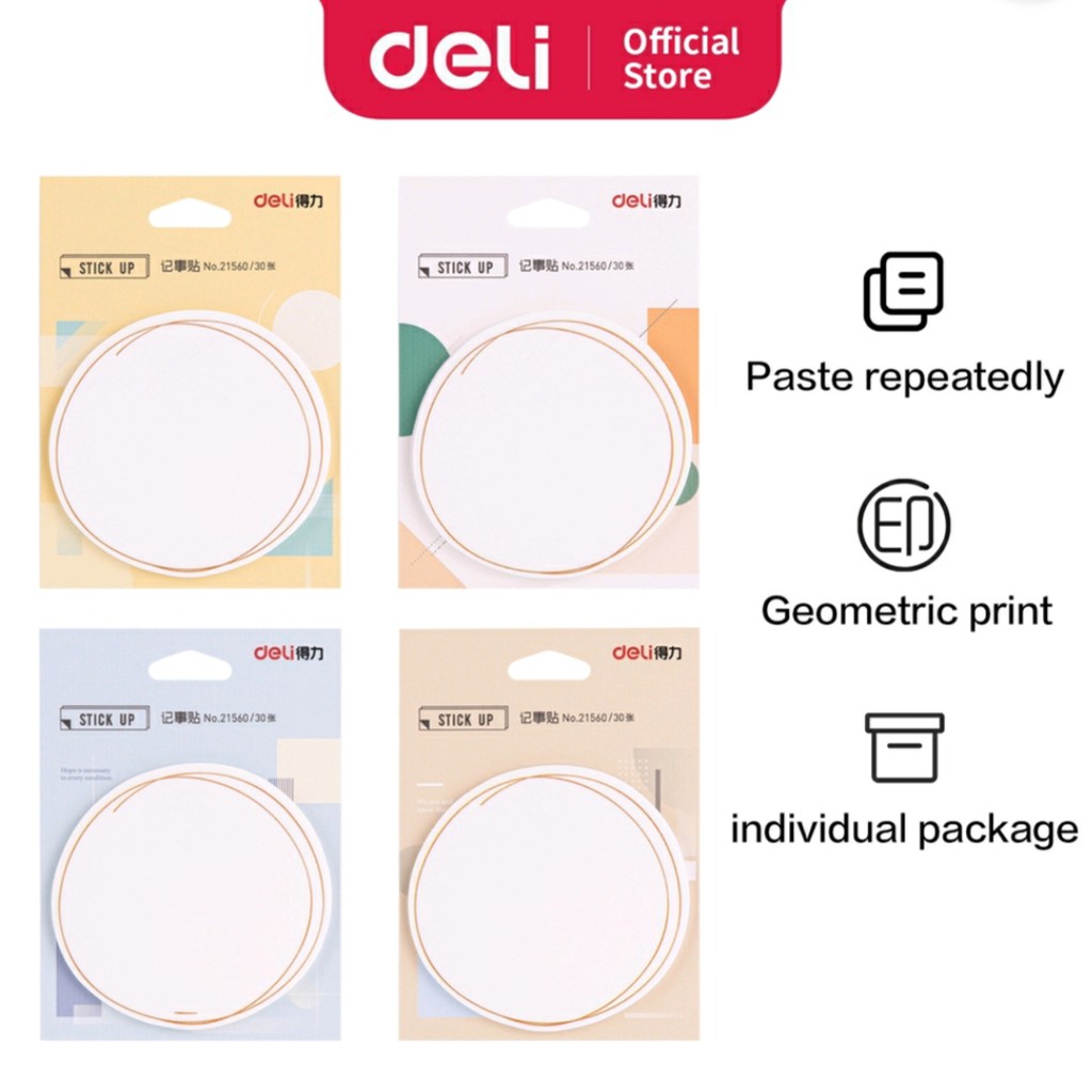 

Deli Sticky Note Motif Round